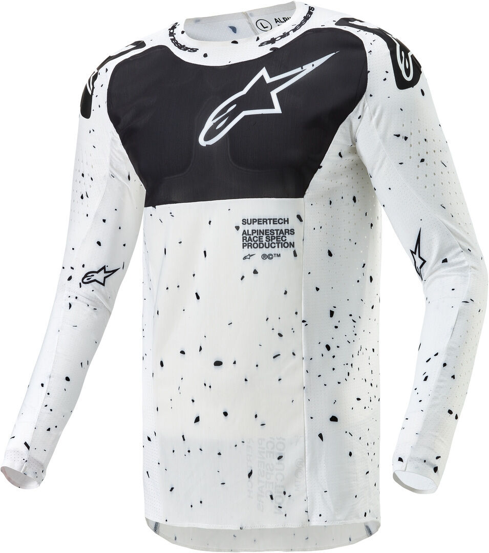 Alpinestars Supertech Spek Maglia Motocross Nero Bianco 2XL