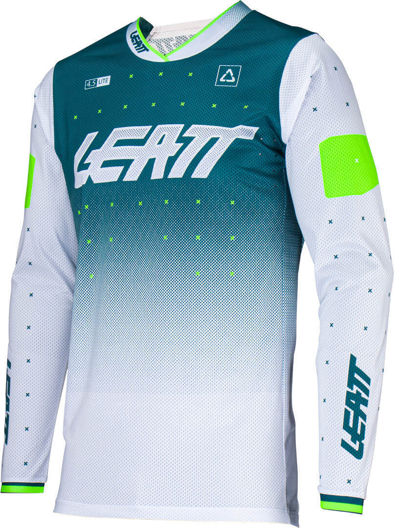 Leatt 4.5 Lite Gradient 2024 Maglia Motocross Bianco Verde S