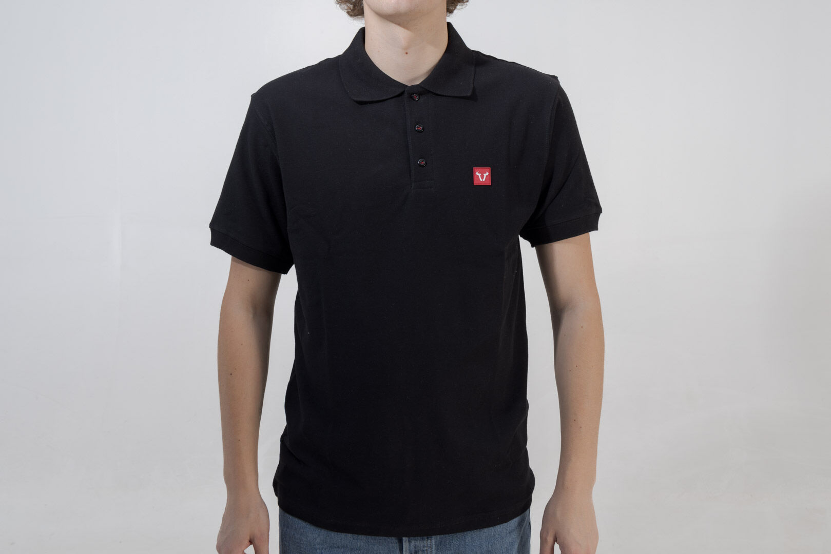 SW-Motech Polo shirt - Core Line. Nero. Uomini. Taglia 3XL.