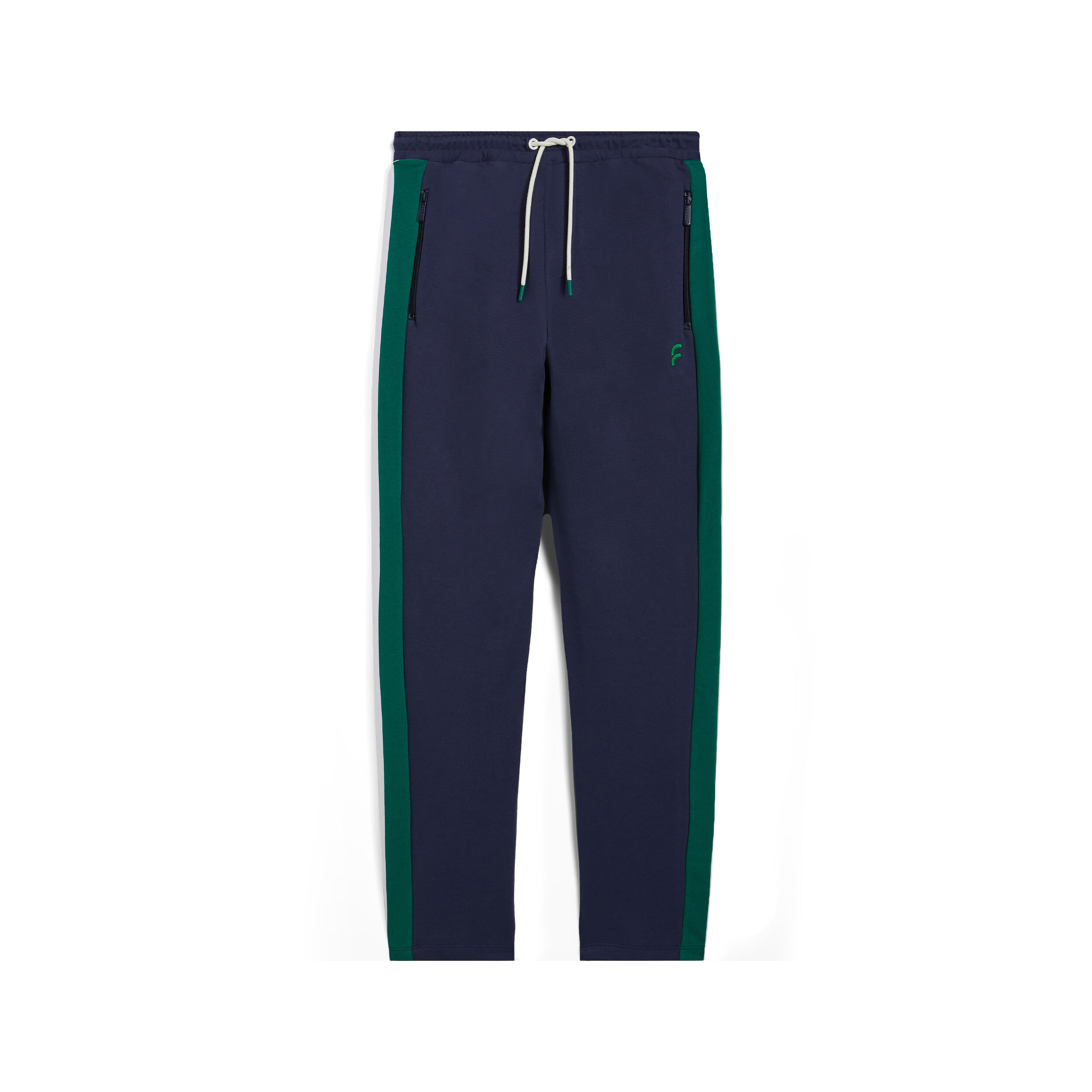 Freddy Pantaloni sport da uomo con bande a contrasto e fondo dritto Blu Uomo Large