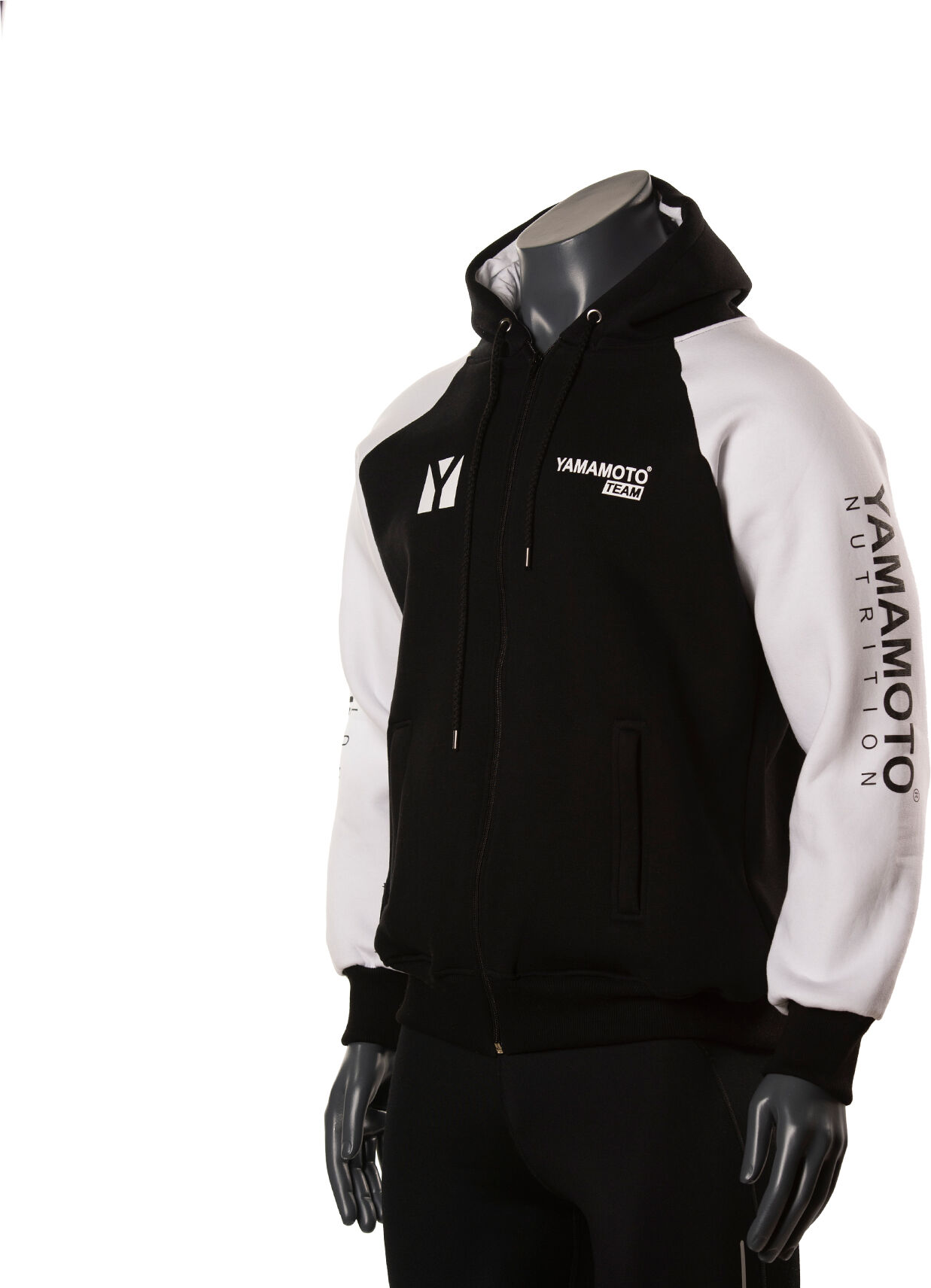 YAMAMOTO OUTFIT Sweatshirt Yamamoto® Team Colore: Nero / Bianco 4xl