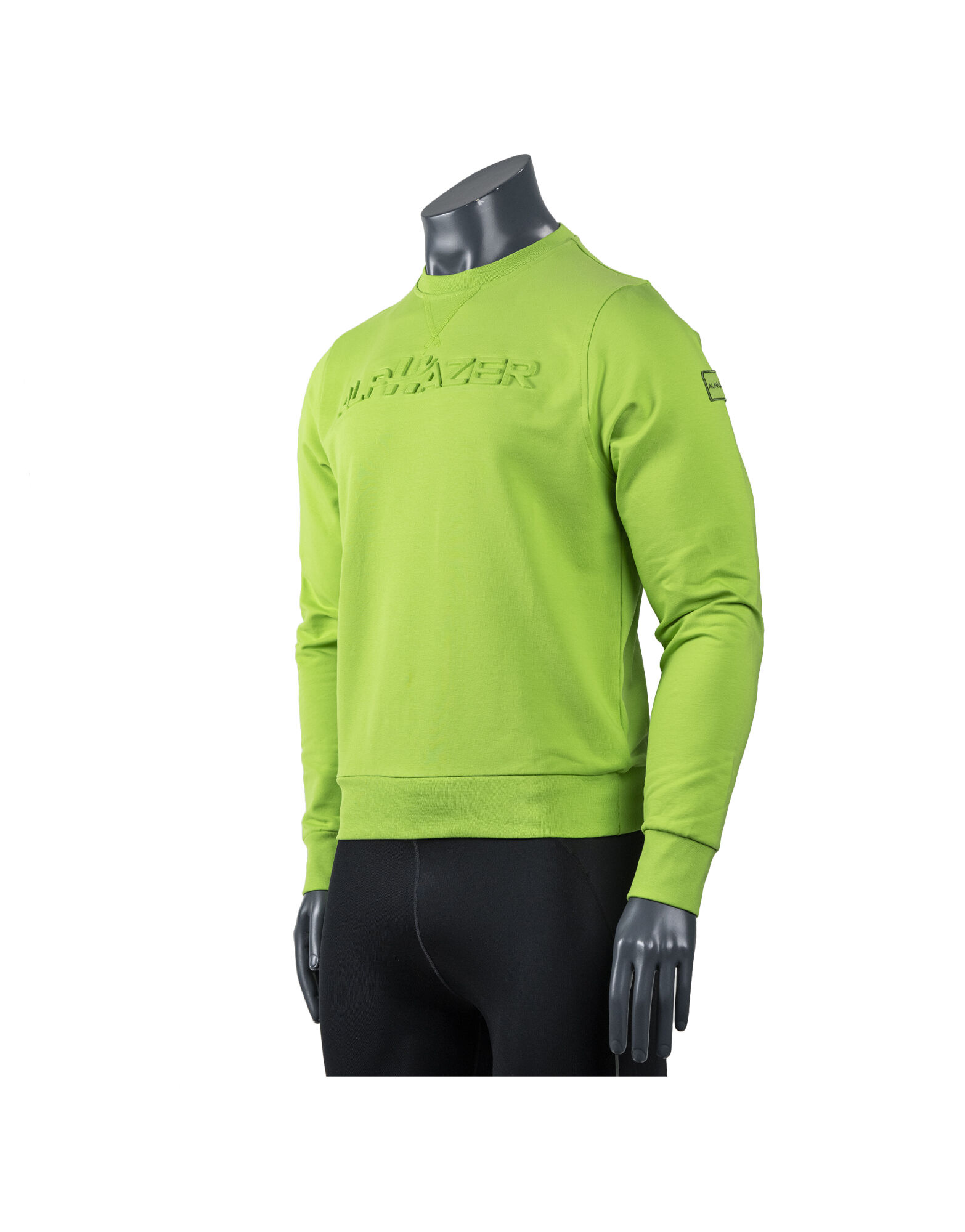 ALPHAZER OUTFIT Felpa Goffrata Uomo Colore: Verde Xxxl