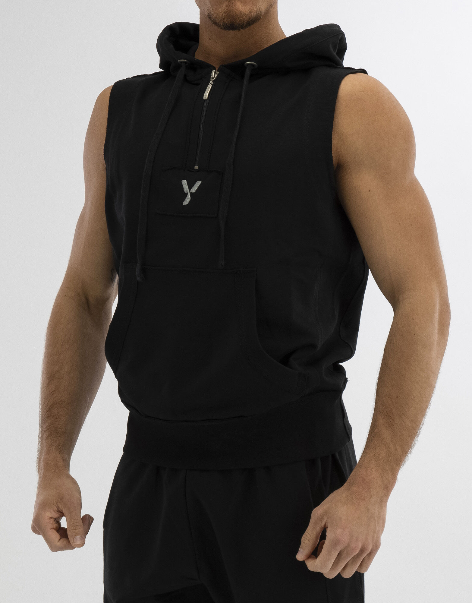 YAMAMOTO OUTFIT Sweatshirt Sleeveless Colore: Nero S