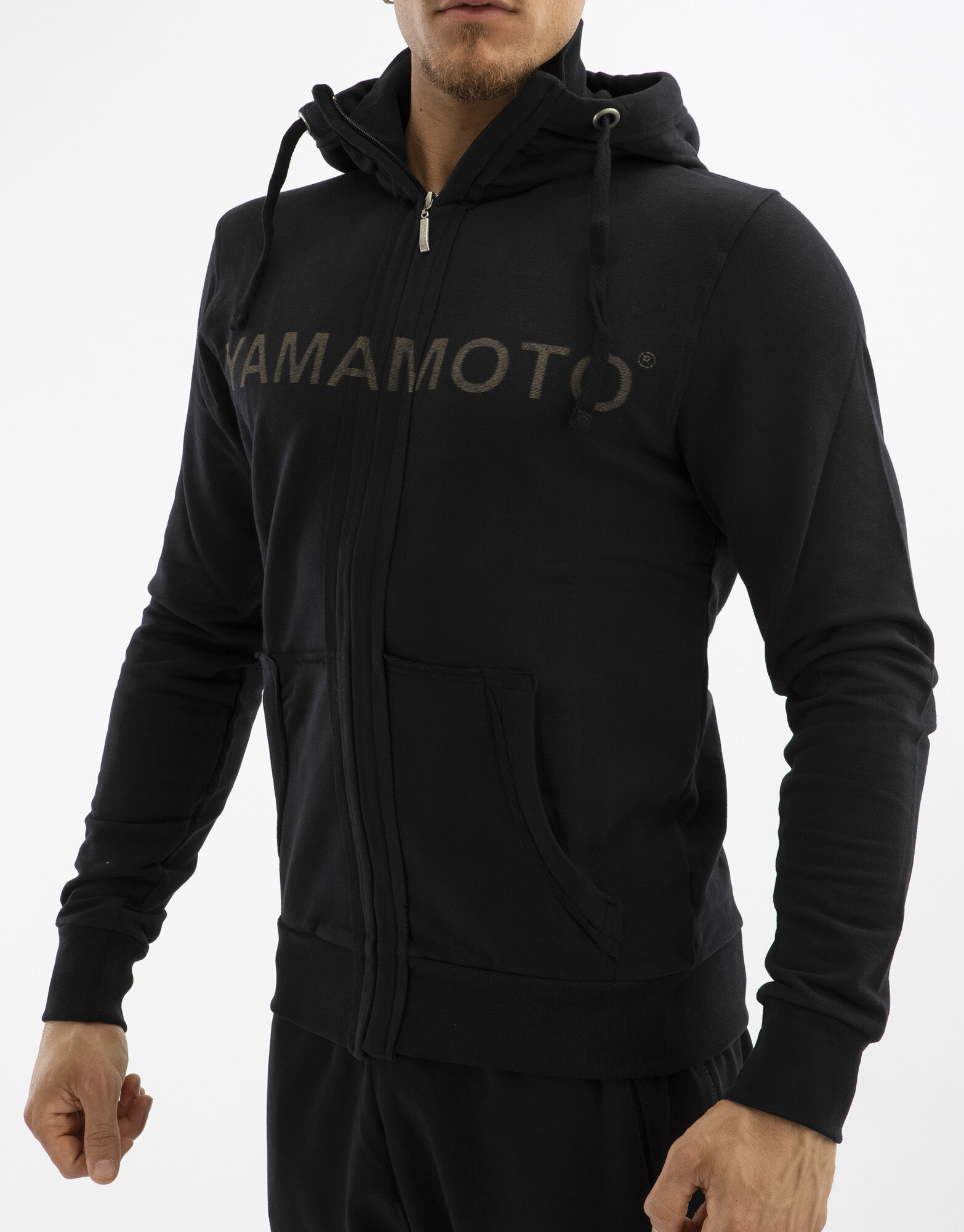 YAMAMOTO OUTFIT Sweatshirt Zip Nero Xxxl