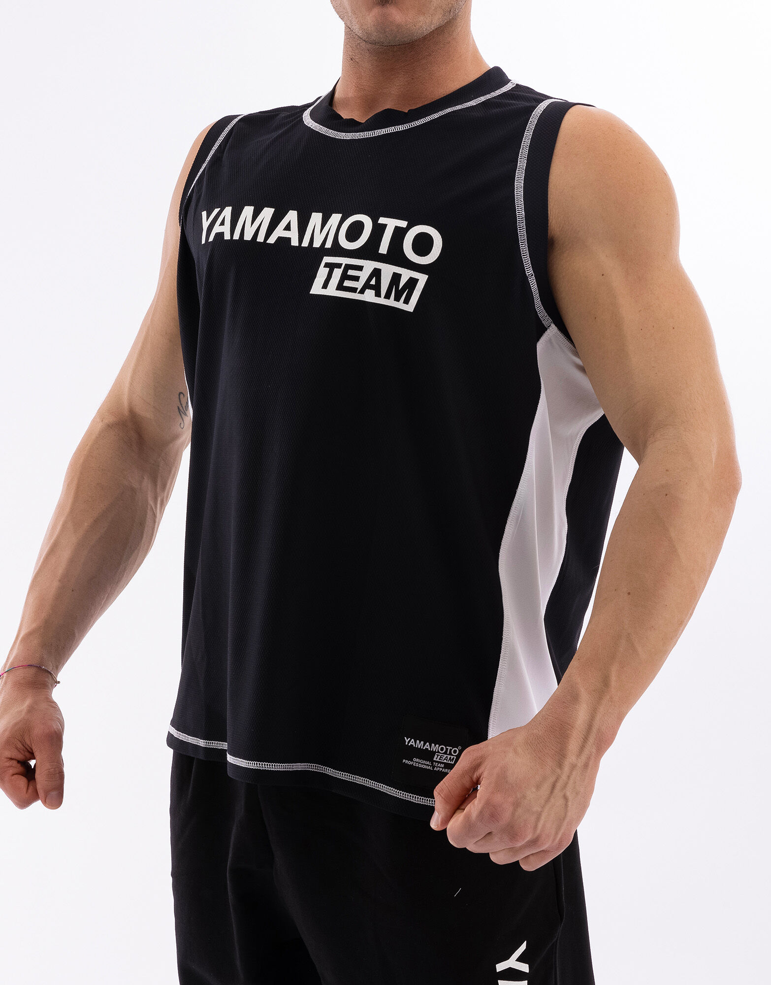 YAMAMOTO OUTFIT Man Tank Top Yamamoto® Team Colore: Nero L