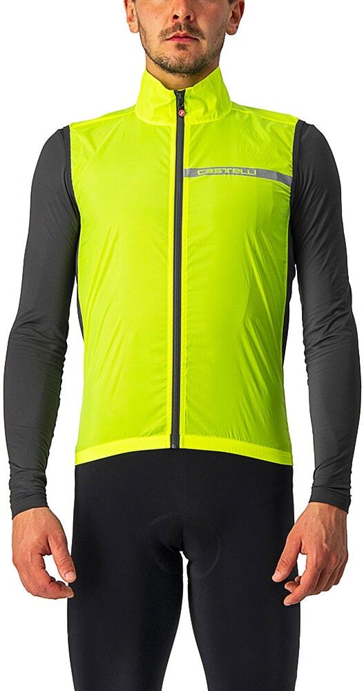 Castelli Gilet Ciclismo Squadra Stretch Giallo Uomo XXL