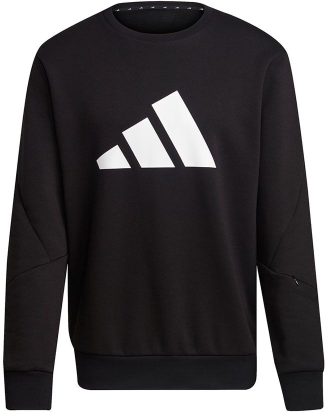 ADIDAS Felpa Girocollo Logo Nero Uomo XL