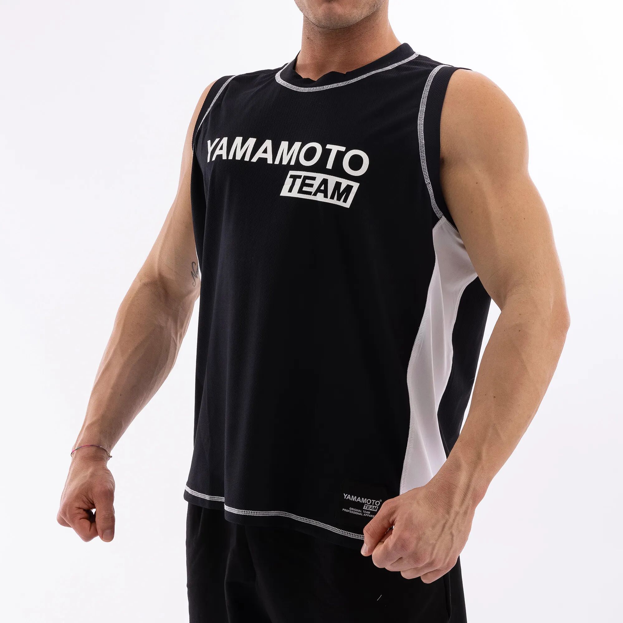 YAMAMOTO OUTFIT Man Tank Top Yamamoto® Team Colore: Nero 