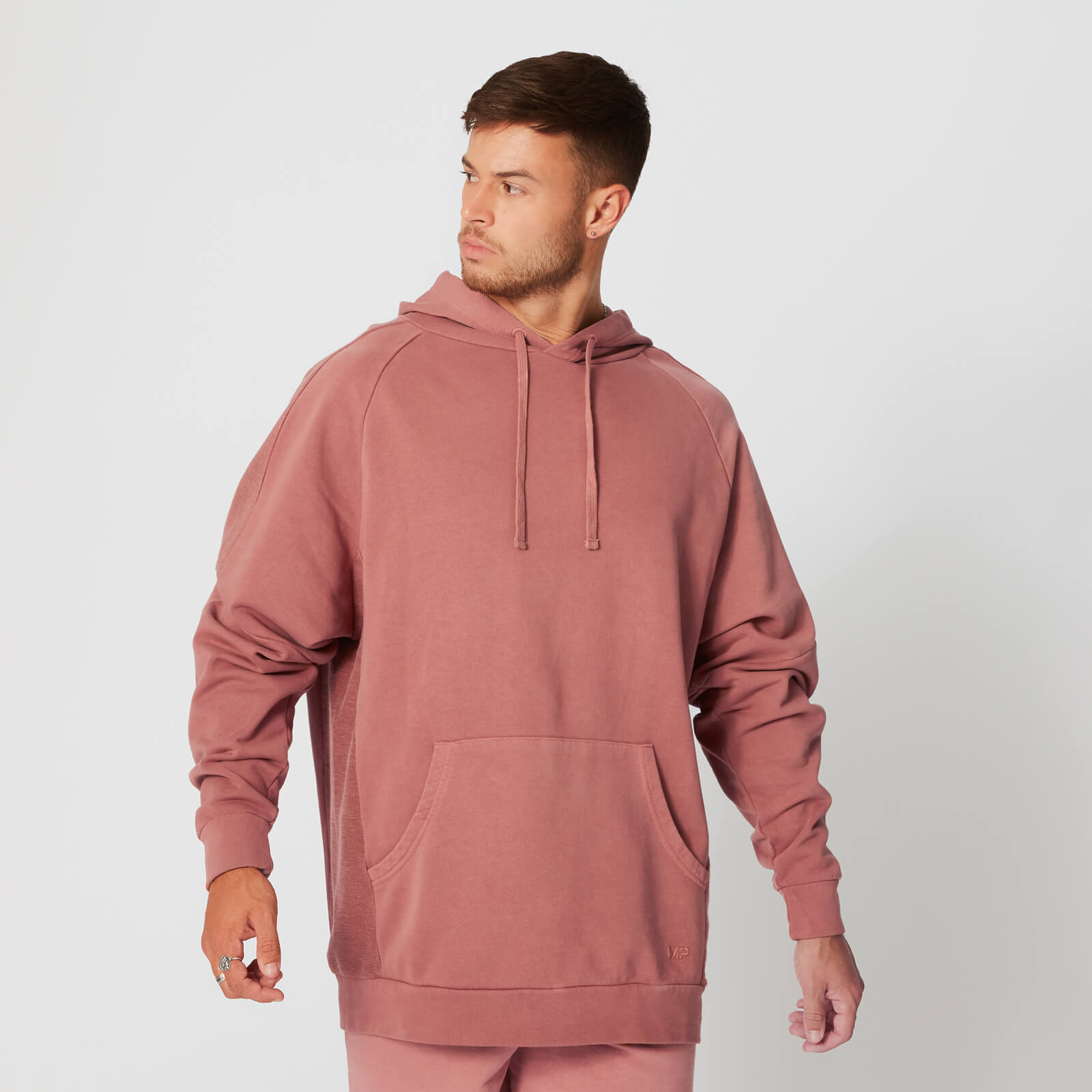 Myprotein Washed Overhead Hoodie - Rood - XS