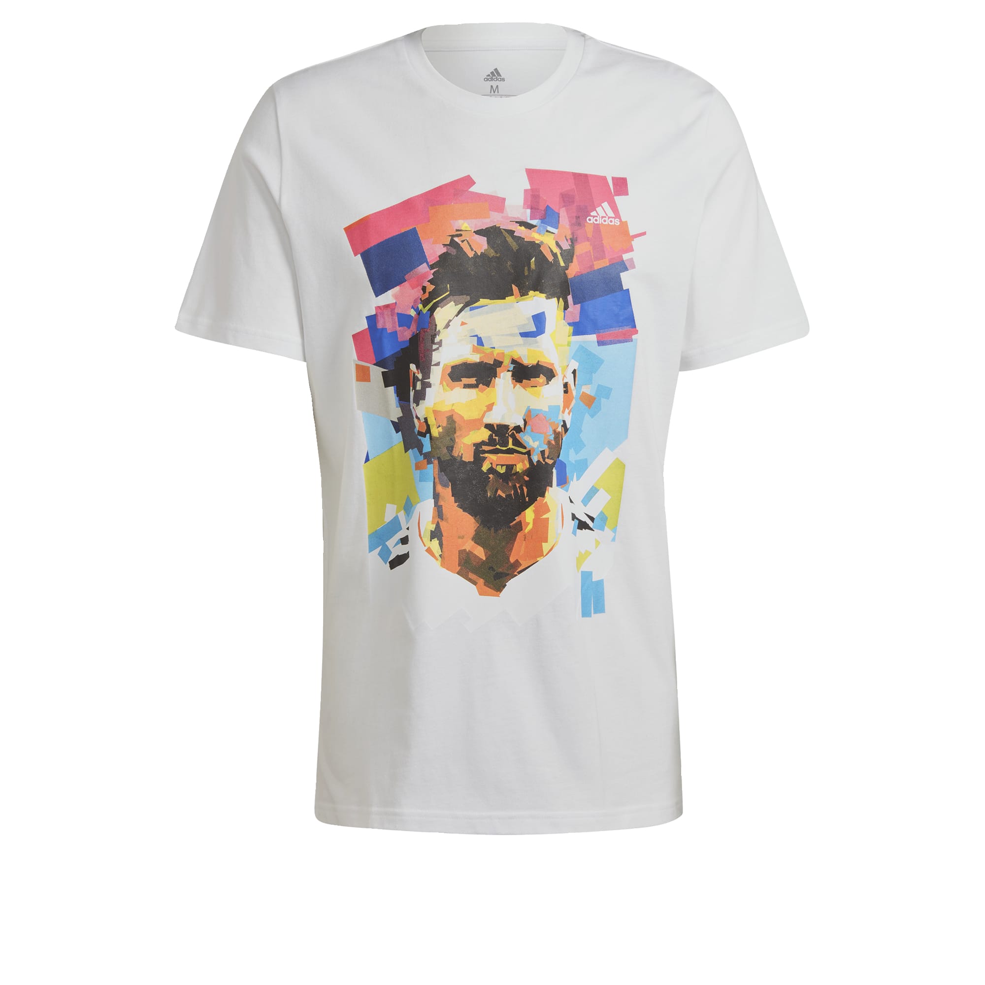 adidas Messi Football Graphic T-shirt Wit - XXL