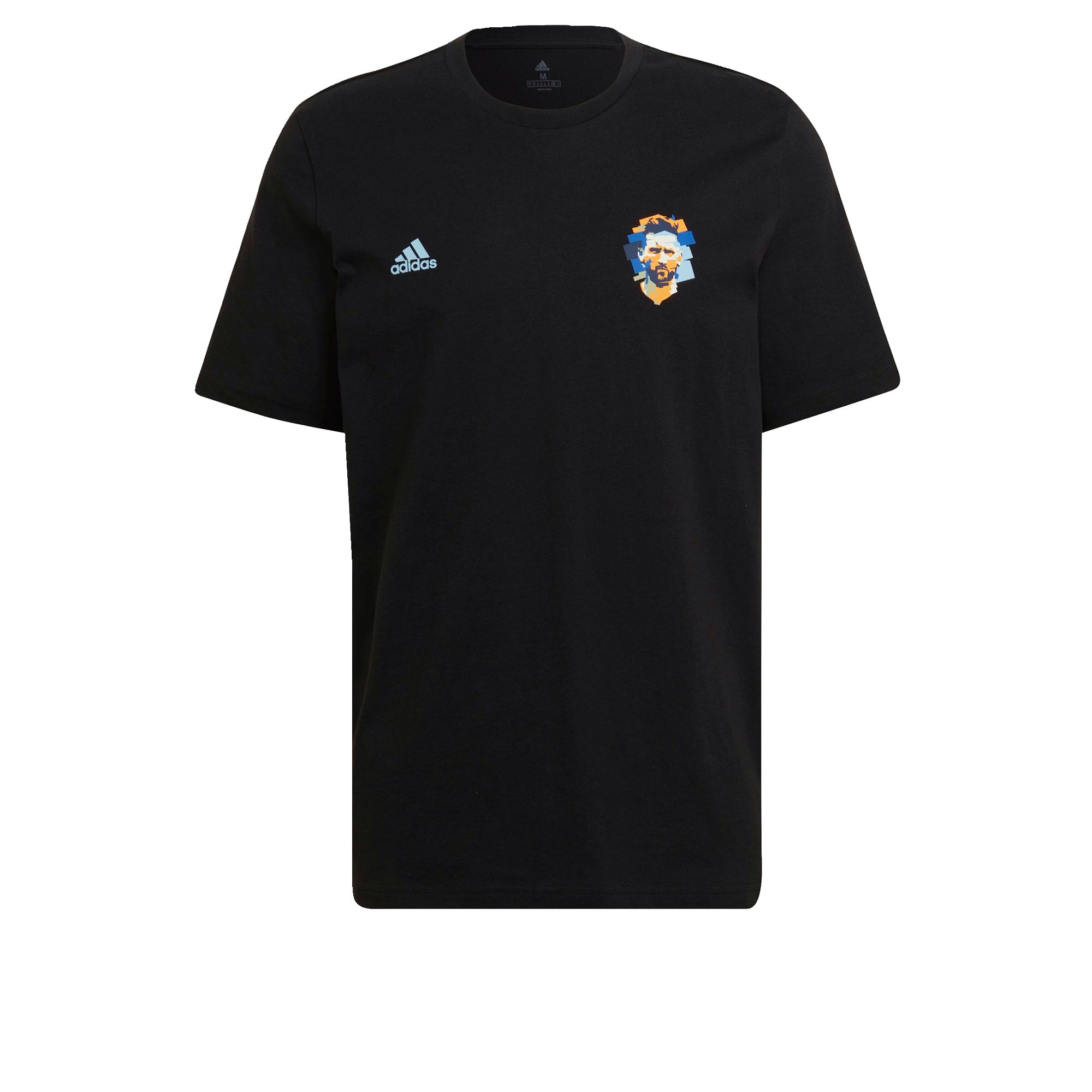 adidas Messi Icon Football Graphic T-shirt Zwart - M