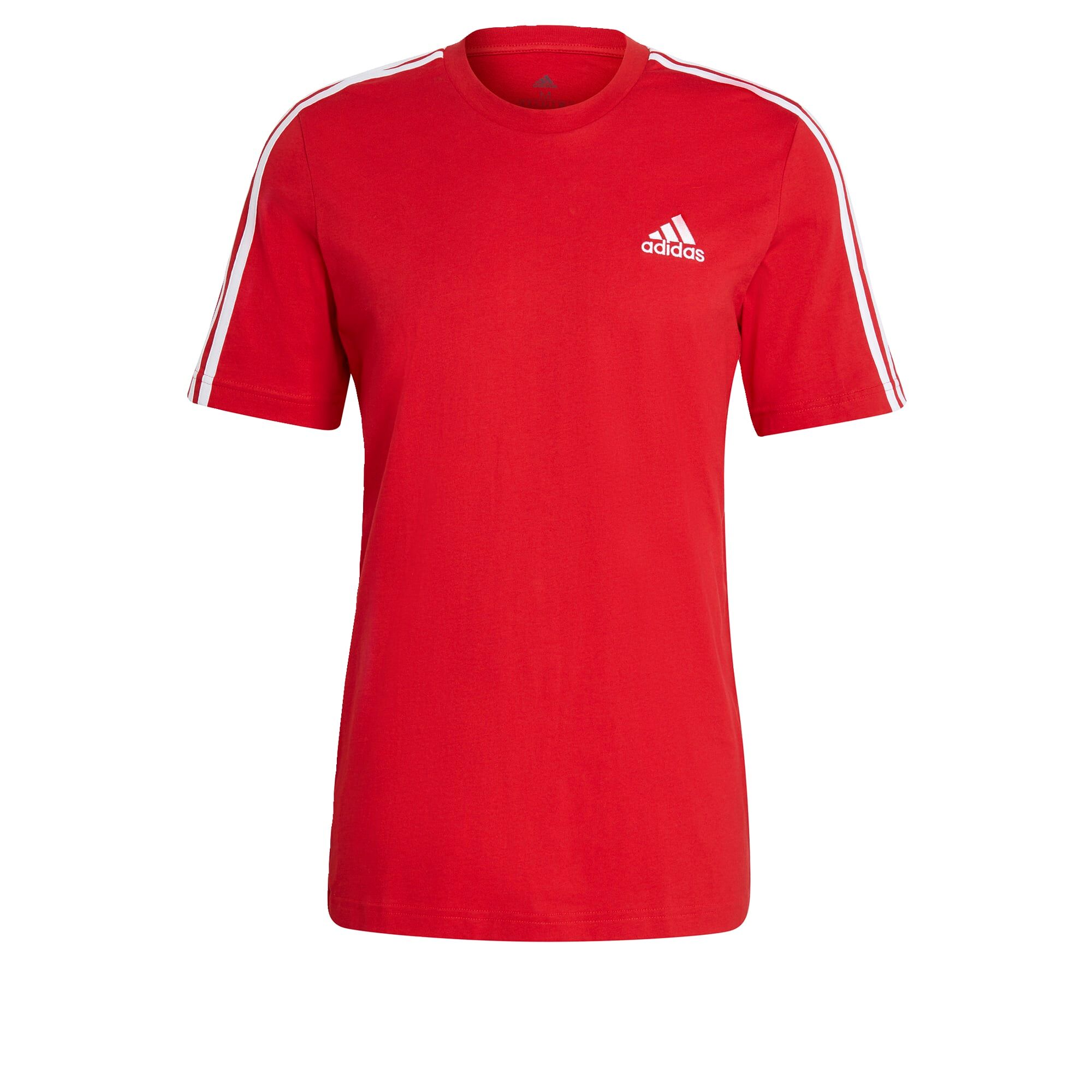 adidas Essentials 3-Stripes T-shirt Rood - XXXL