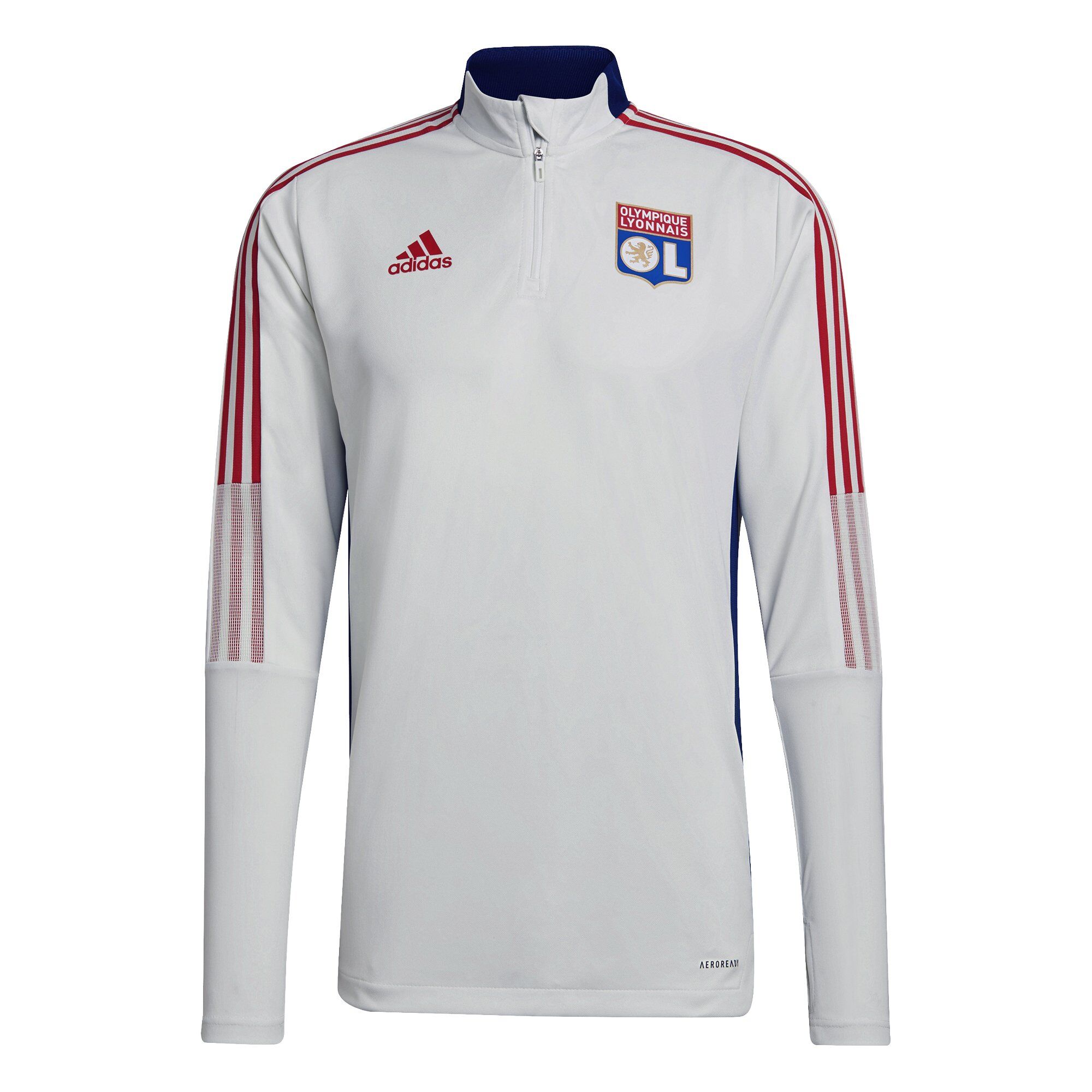 adidas Olympique Lyon Trainingstrui 2021-2022 Wit Blauw - L