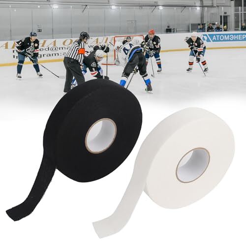 QINGYIWL 2 stuks ijshockeyrackets tape hockeyracket tape zelfklevende hockeystick ijshockeystick tape ijshockeyracket tape hockeystick tape hockey-plakband voor ijshockey/golf/tennis/squash/badminton/honkbal