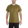Carhartt Shortsleeves - Lichtgewicht outdoor t-shirt voor vissers, sneldrogend, geurbestrijdend en vlekafstotend Groen - XL