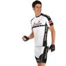 BOBTEAM Colors Set (fietsshirt + fietsbroek), voor heren wit/zwart S-2XL male