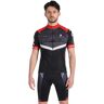 NALINI Riegel 2 Set (fietsshirt + fietsbroek), voor heren grijs/zwart/rood S-2XL male
