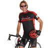 BOBTEAM Colors Set (fietsshirt + fietsbroek), voor heren zwart/rood S-2XL male
