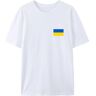 BAFlo Oekraïne Vlag Oekraïne Pride Shirt voor Oekraïens, Wit, L