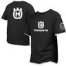 WDGYZZXJ Heren Sportstyle T-shirt Voor H.u.s.q.v.a.r.n.a Vochtafvoerend T-shirt Met Korte Mouwen Bedrukte Poloshirts Ronde Hals T-shirts Patchwork Half Mouw Zacht-Black XXL