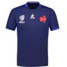 le coq Sportif Replica shirt heren XV Frankrijk – rugby wereldkampioenschap 2023, Blauw, S