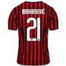 Acolou PUMA Ibrahimovi Ac Milan-Home Replicashirt voor jongens, 2019/2020, voetbal-T-shirt