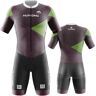 NUNOMO Pro Trisuit triatlon-pak met korte mouwen voor Ironman, triatlon pak, korte mouwen, Trisuit Speed Suit Skinsuit Triathlon Tri-pak voor wedstrijdpanty (type 4, 5XL)