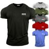 Bebak Active Sportkleding voor heren Gym T-shirt Bodybuilding T-shirts Sportkleding BEBAK Workout Top Training Tops Arnold Schwarzenegger geïnspireerd ontwerp T-shirt MMA (zwart, 4XL), Zwart, 4XL