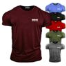 Bebak Active GYM KLEDING VOOR HEREN Gym T-shirt Bodybuilding T-shirts Gym Kleding BEBAK Workout Top Training Tops Arnold Schwarzenegger geïnspireerd ontwerp T-shirt MMA, Para kastanjebruin, 5XL