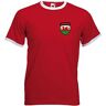 Invicta Screen Printers Wrexham FC voetbalclub retro stijl rood voetbal voetbal T-shirt, Rood, XL