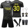 Ronronner Voetbalshirt voor kinderen, voetbalshirt, voetbalshirt en shorts, 30, 140-150