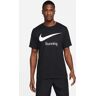 T-shirt de corrida Nike Dri-FIT Preto Homens - DB5589-010 Preto S male