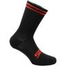 SIXS Merinos Sokken - Zwart Rood