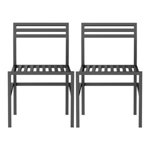 NINE 19 Outdoors - Dining Chair Set Of 2, Black