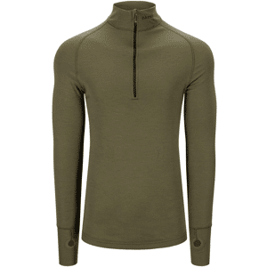 Brynje Arctic Tactical Zip Polo 3/4 neck w/thumbfingergrip Olivegreen S