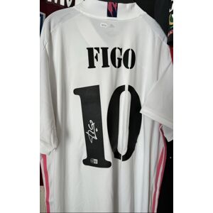 Spillglede.no | Butikk med fokus på samlekort, pokemon og tilbehør! Real Madrid Luis Figo Signert Drakt (Xl)