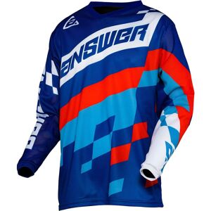 Answer Racing Answer Arkon Korza Motocross-trøya S Hvit Rød Blå