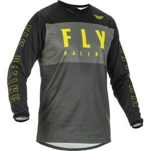 Fly Racing F-16 Motocross-trøyen 2XL Svart Grå Gul