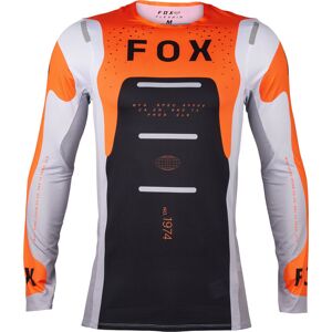 FOX Flexair Magnetic Motocross Jersey L Svart Hvit Oransje