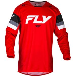 Fly Racing Kinetic Prix 2024 Motocross Jersey L Hvit Rød