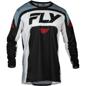 Fly Racing Lite 2024 Motocross Jersey 2XL Svart Grå Hvit