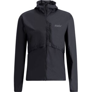 Swix Men's Pace Wind Light Hooded Jacket Black XL, Black