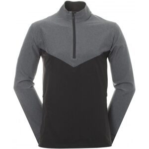 Callaway Heathered 1/4 Zip Vind Jakke -Svart/Grå