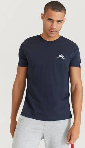 Alpha Industries T-Shirt Basic T-Shirt Small Logo Blå  Male Blå