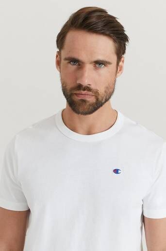 Champion Reverse Weave T-Shirt Crewneck Hvit  Male Hvit