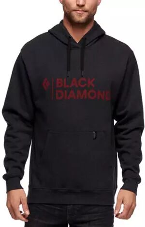 Black Diamond Stacked Logo Hoody -  - Genser - Black Heather - M