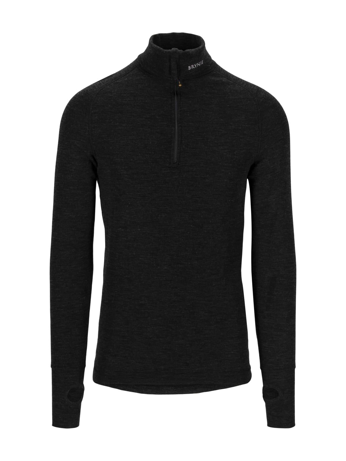 Brynje Arctic Zip Polo Shirt w/thumbfingergrip herre Black 10401220 XL 2018