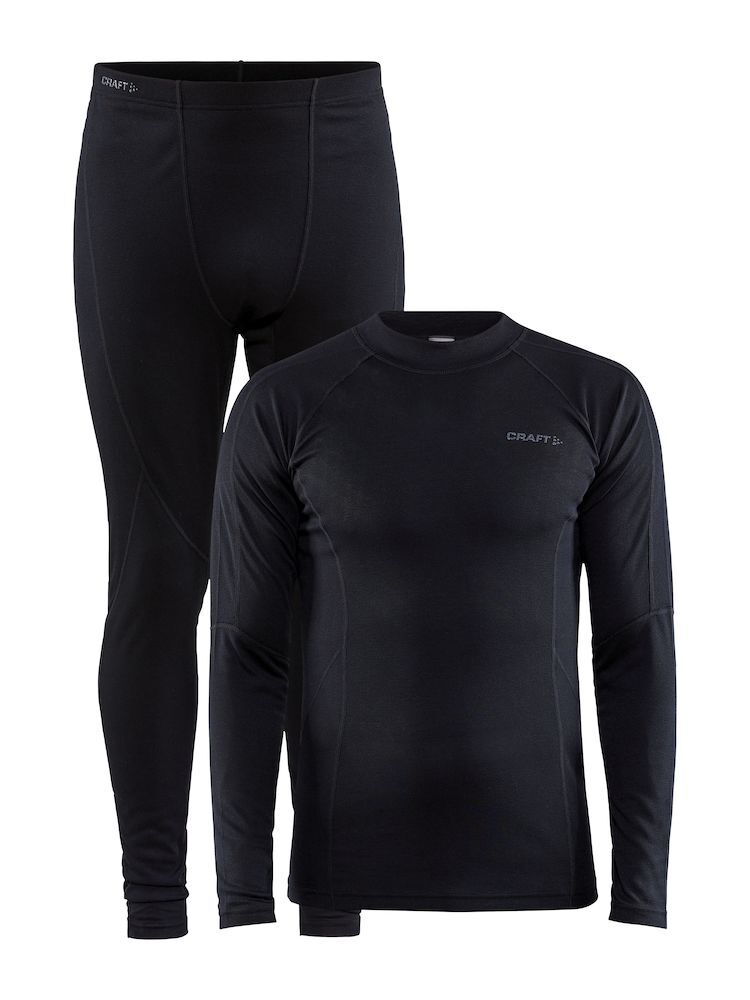 Craft Core Warm Baselayer Set undertøy herre BLACK 1909709-999000 S 2021