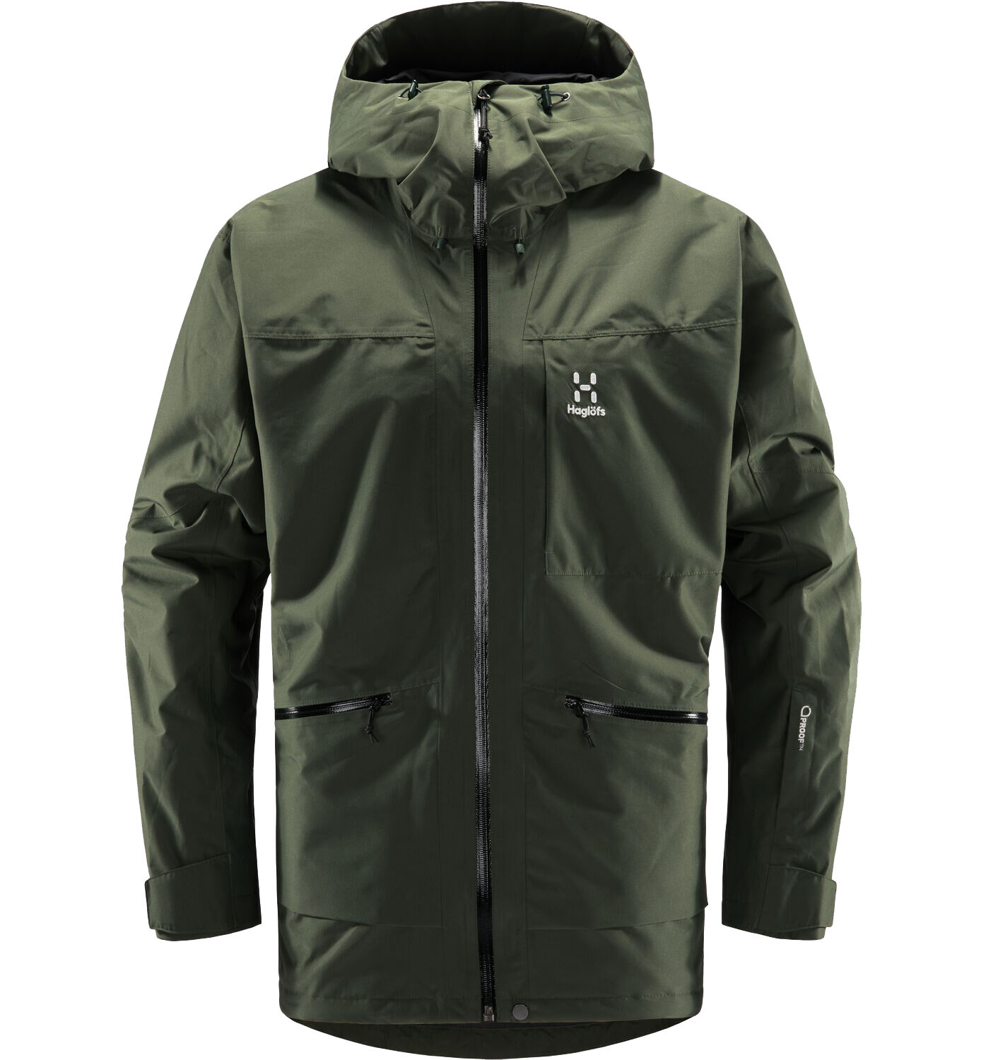 Haglöfs Lumi Insulated Jacket, isolert skalljakke herre Fjell Green 604662.4HQ XL 2021