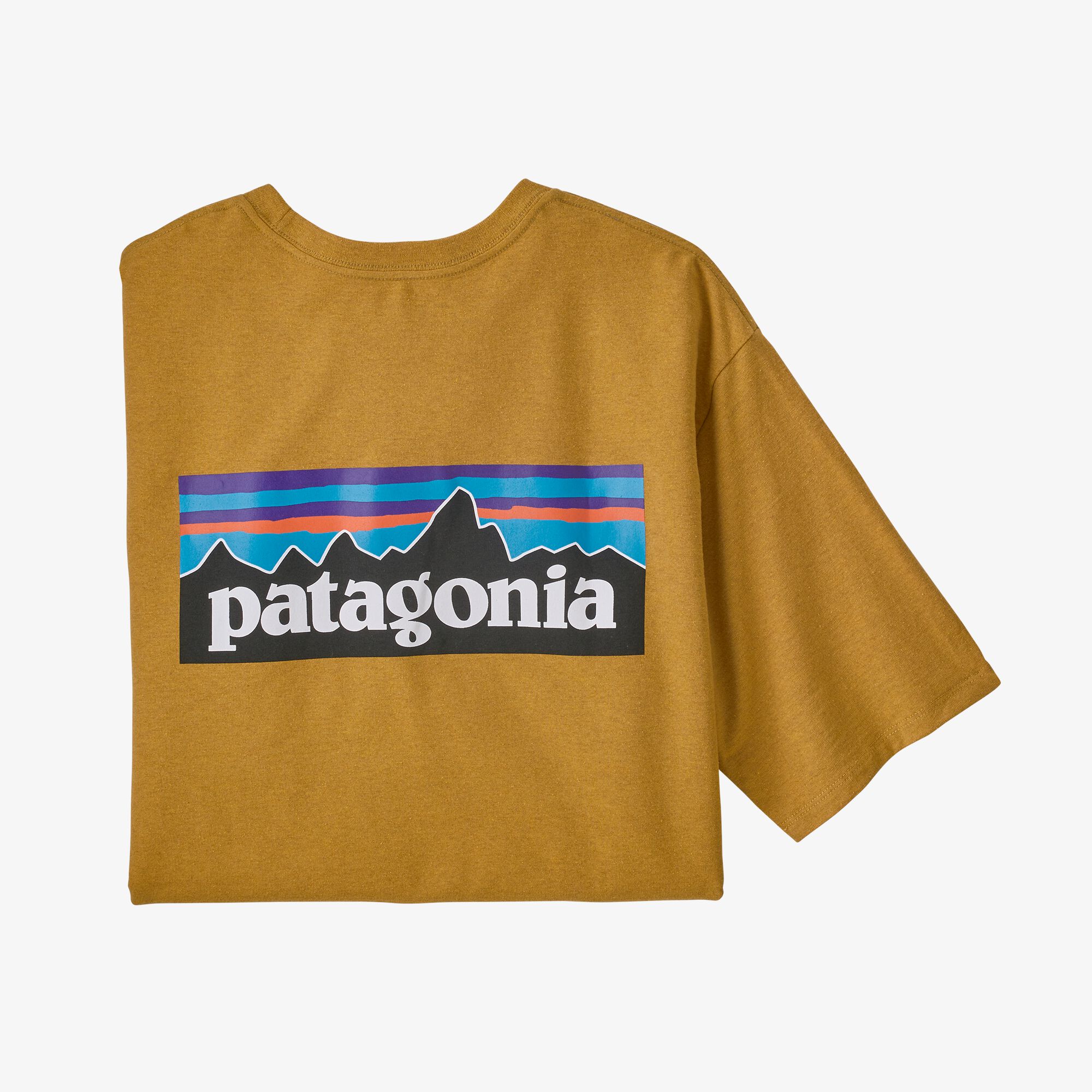 Patagonia P-6 Logo Responsibili-Tee, t-skjorte herre Hawk Gold 38504-HAGL S 2021